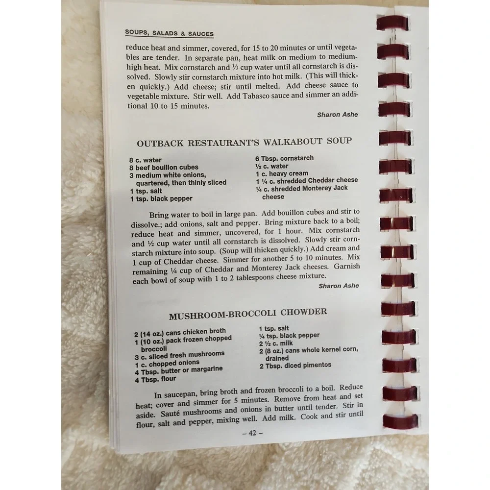 Vtg 90's Solid Rock Baptist Church Cookbook Cleveland GA 1996 Grandma Sourdough